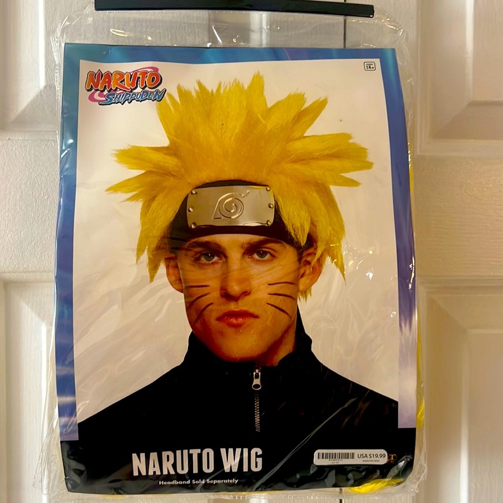 Naruto Wig yellow. 14+